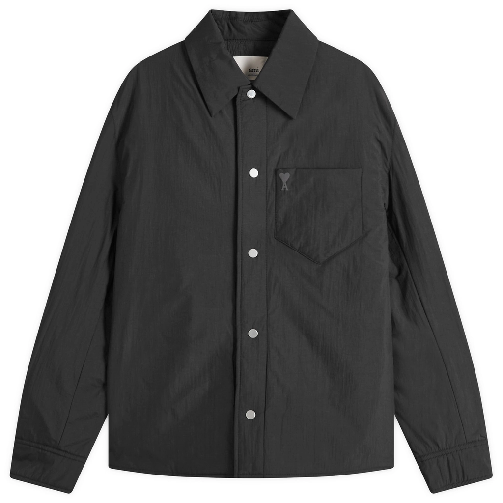 AMI Paris Men's Padded ADC Overshirt Black